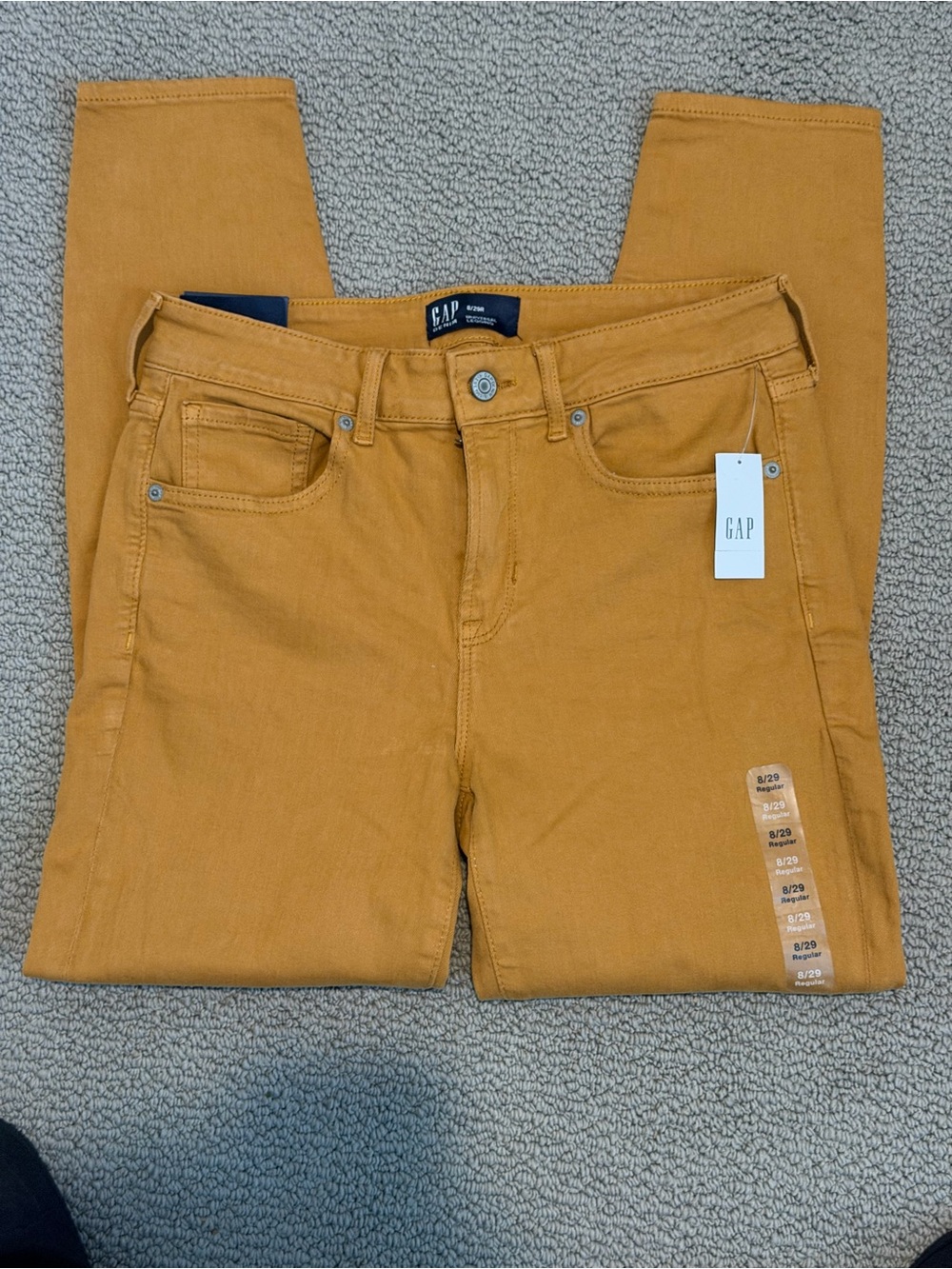 GAP Women's Mustard Yellow Skinny Leggings
